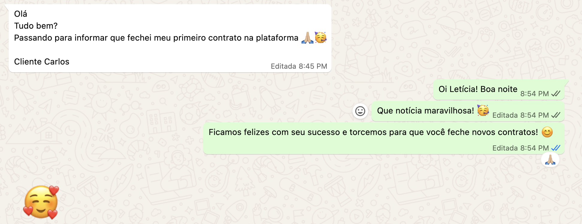 Print real de contratação