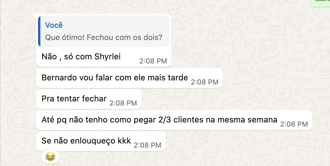 Print real de contratação