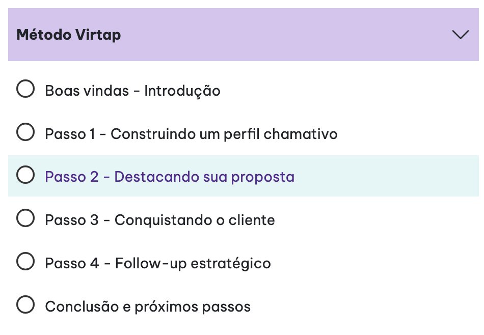 Método Virtap com passo a passo para propostas